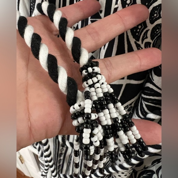 Farm Rio Off-White Monochrome Jumpsuit - XL - NWT - Picture 11 of 11